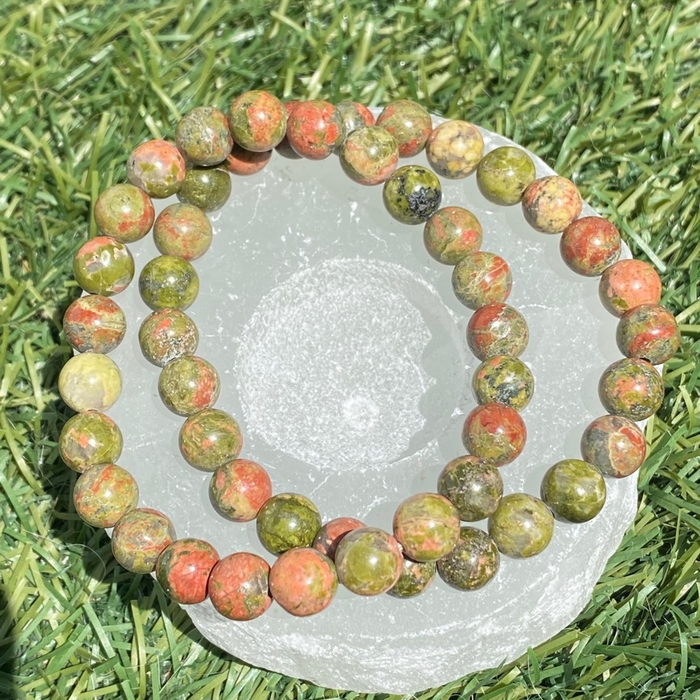 Unakite bracelets